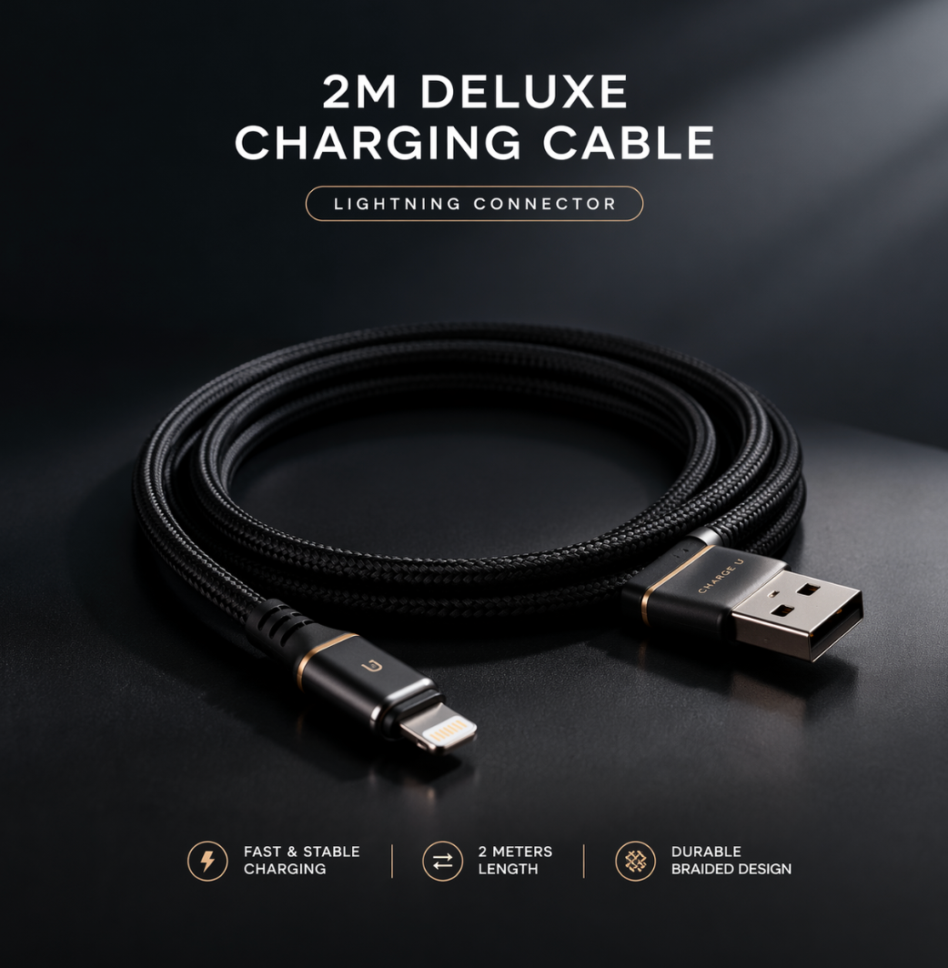 2M Deluxe Charging Cable – Lightning Connector