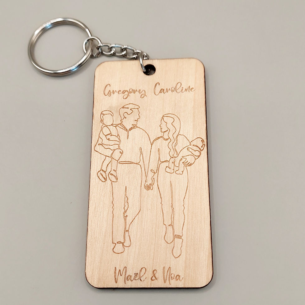 Porte clef Famille