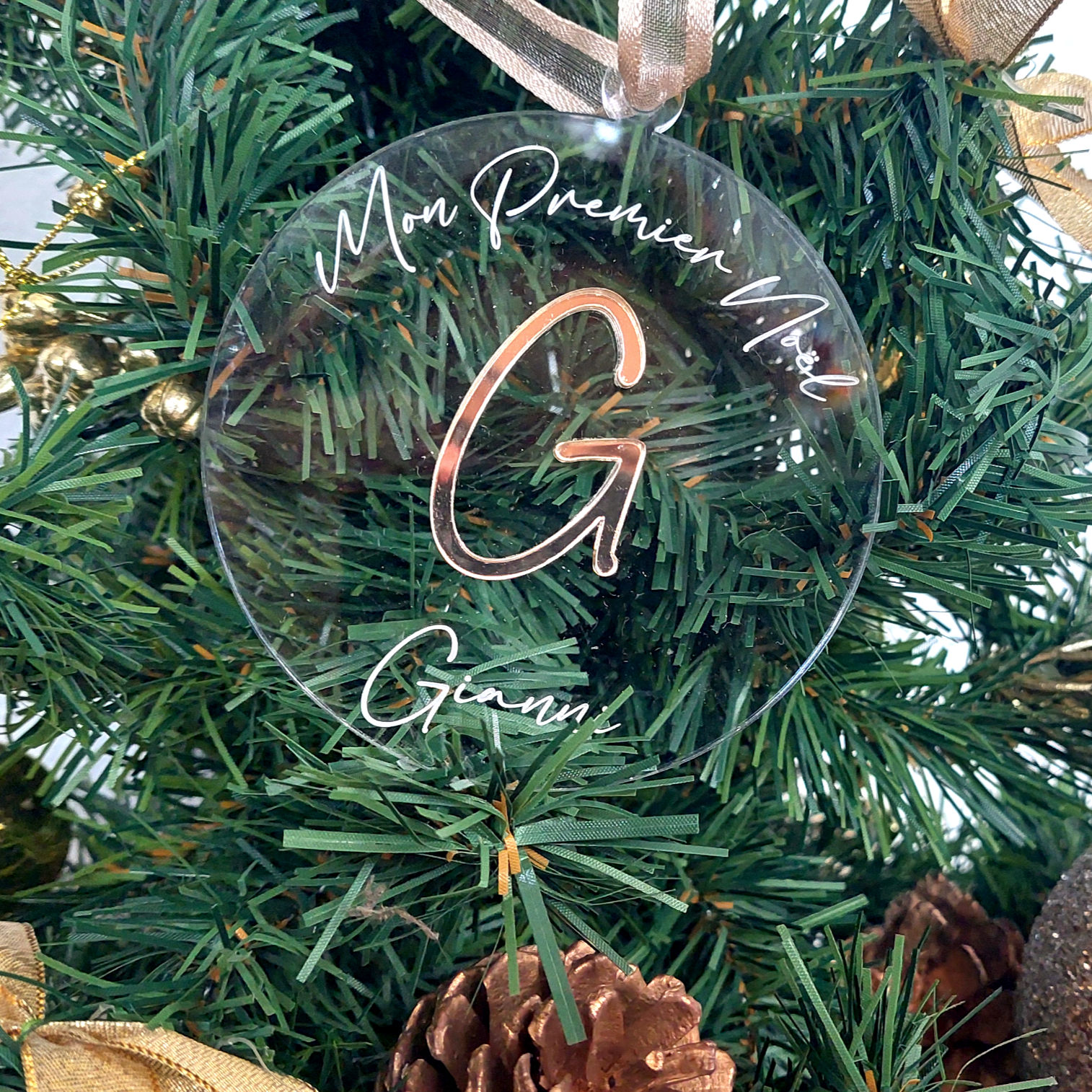 Boule de noël mon premier noël