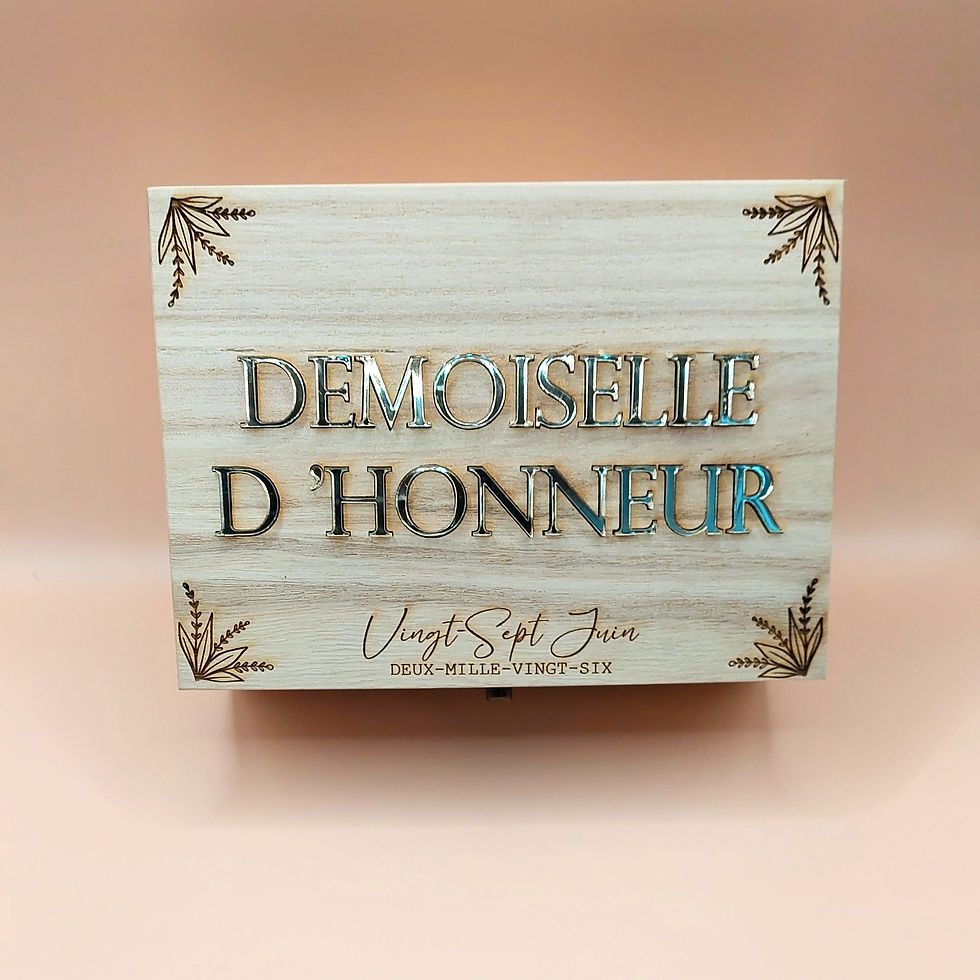 Miniature : Boîte à Souvenirs  pour Mariage - Cadeau pour témoin et demoiselle d'honneur