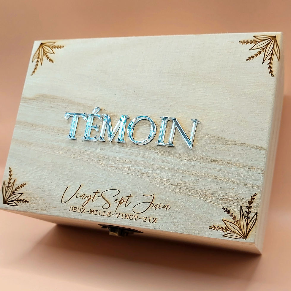 Miniature : Boîte à Souvenirs  pour Mariage - Cadeau pour témoin et demoiselle d'honneur