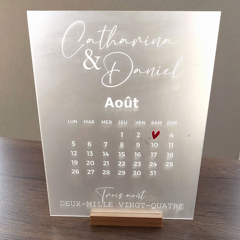 Miniature : Calendrier à personnaliser - cadeau mariage