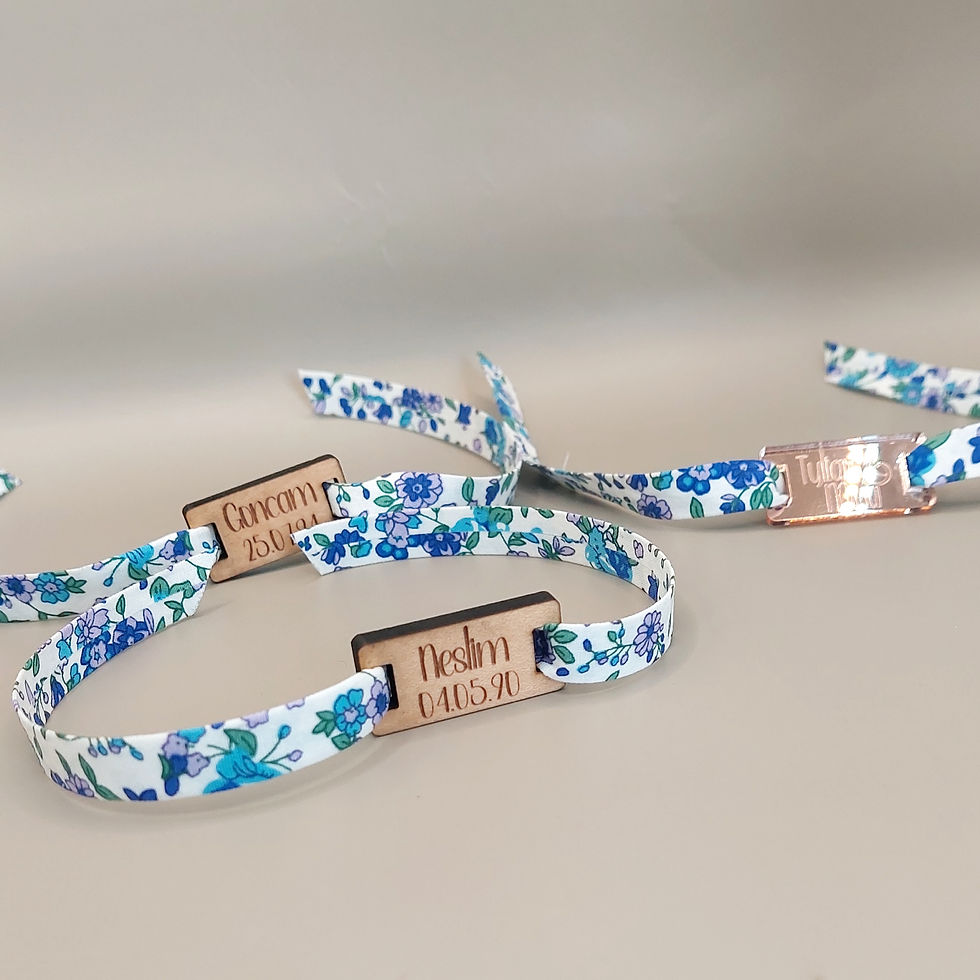 Bracelet en tissu personnalisé