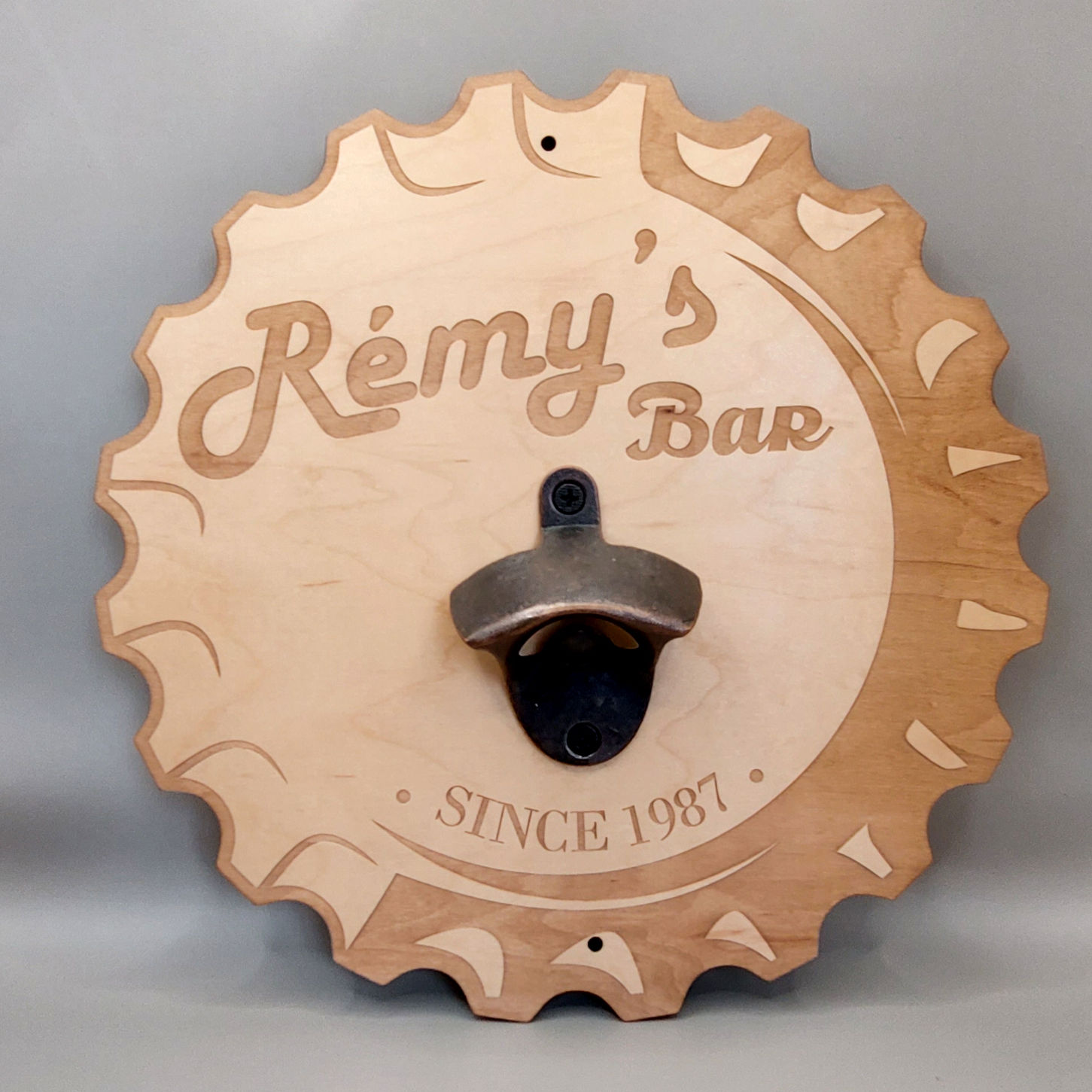 Décapsuleur mural à personnaliser