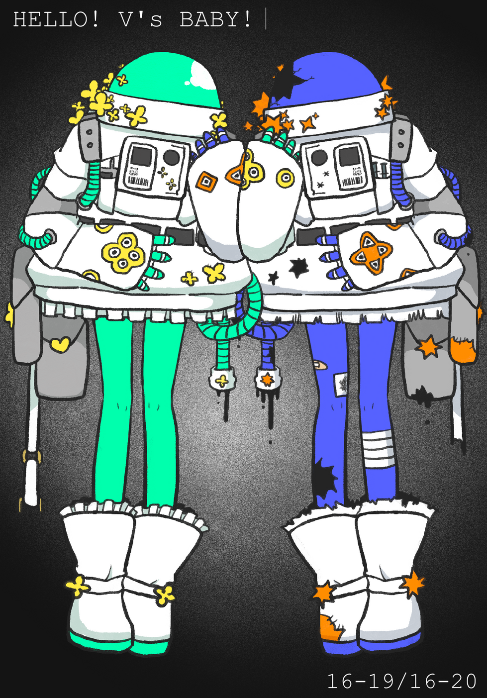宇宙双子立ち絵