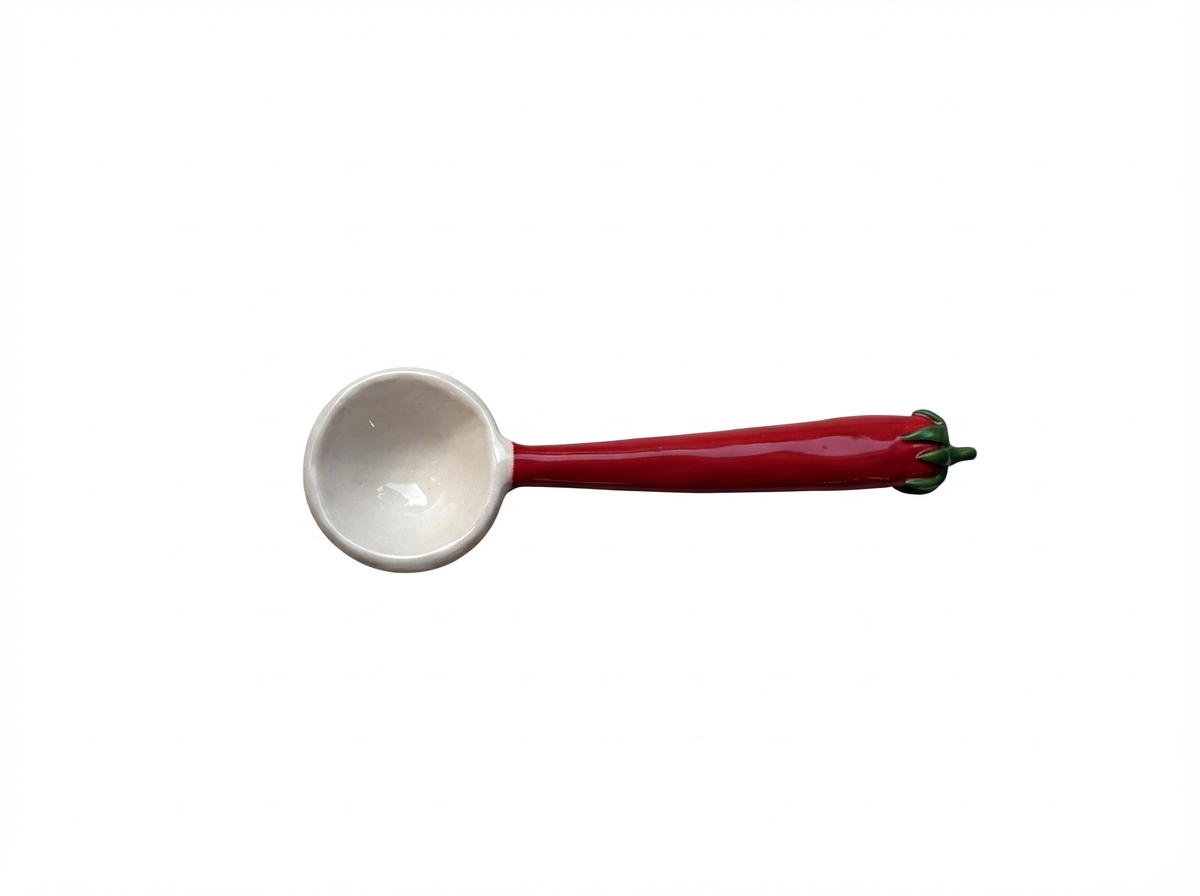 SEBZE TASARIMLI SERAMİK KAŞIKLAR