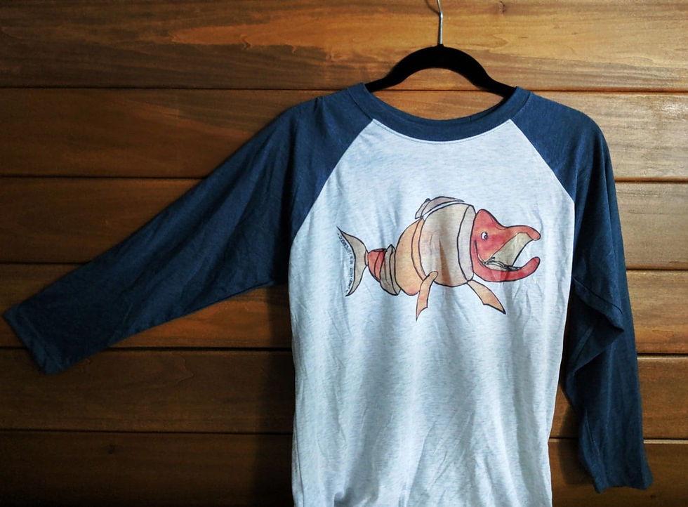 Thumbnail: Happy Salmon Baseball T
