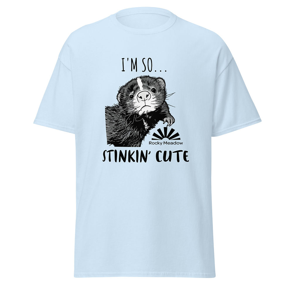 Thumbnail: "I'm So Stinkin' Cute" Skunk T-Shirt (Black Text)