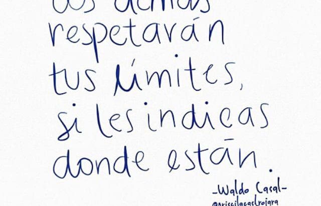Los demás respetarán tus límites si les indicas dónde están