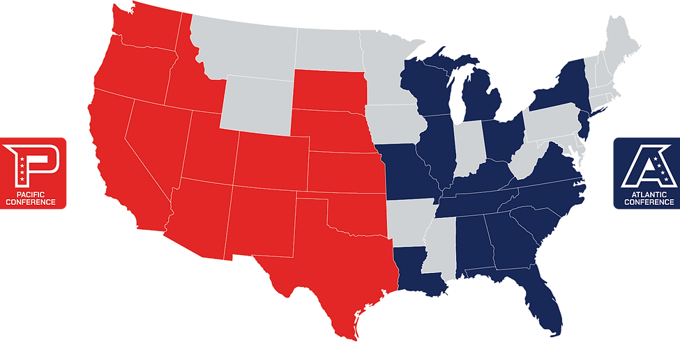 AFA League Map