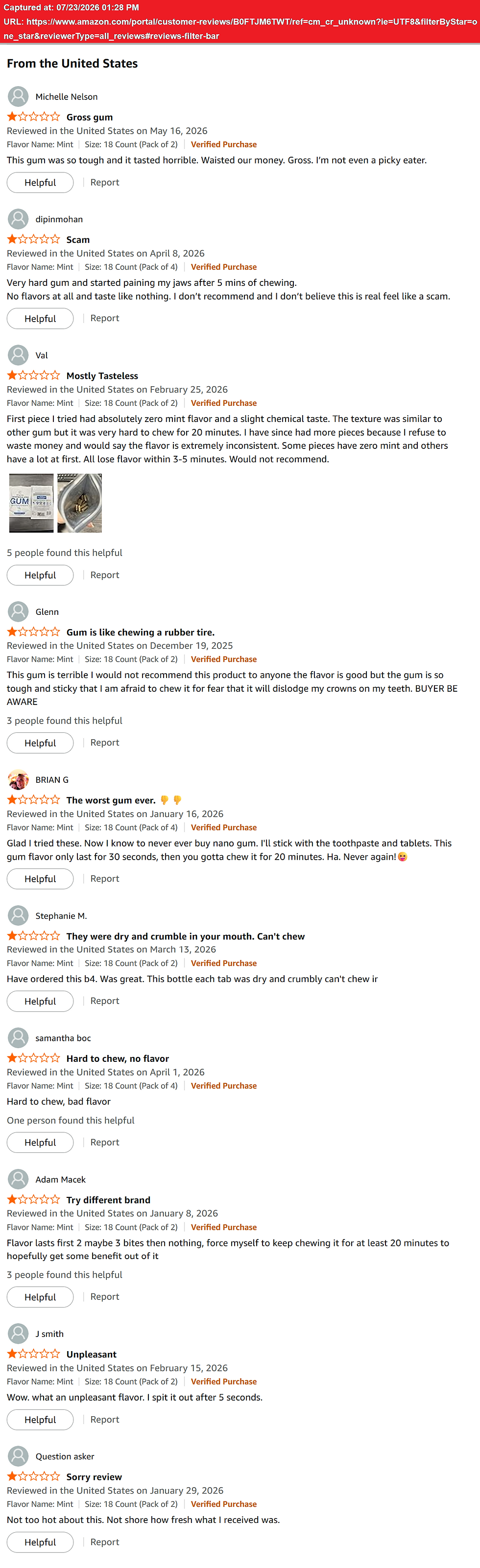 Amazon Enamio Natural Remineralizing Chewing Gum Review