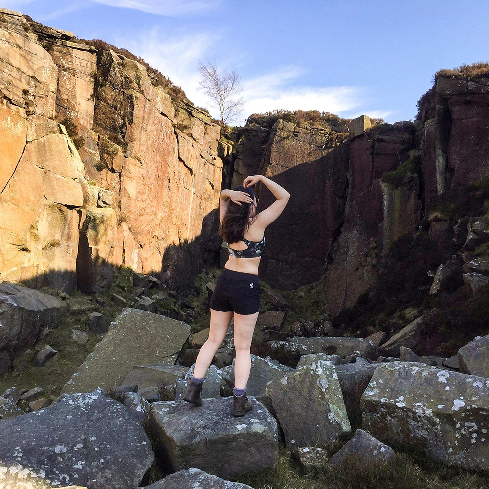 Solo Traveller Burbage South edge UK