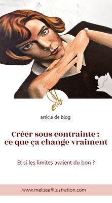 Illustration en cours de réalisation pour l’Inktober 2021, utilisée en couverture de l’article « Créer sous contrainte : ce que ça change vraiment »