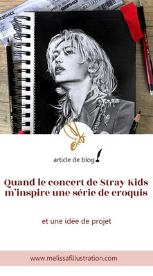 When Stray Kids concert inspires a series of sketches