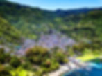 Mayan village in the hillside next to lake atitlan in Santa Catarina Palopo