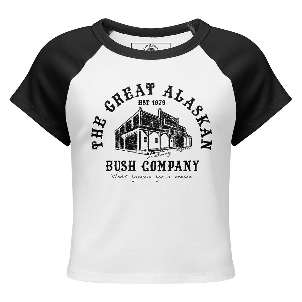 Bush Co. Women’s micro rib raglan baby tee