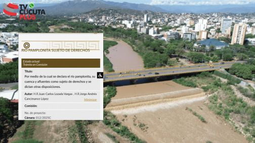 Así va la iniciativa del congreso de declarar al Río Pamplonita como sujeto de derechos para salvarlo del ecocidio