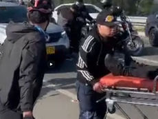 Así robaron un tractocamión usando una ambulancia en la vía Mondoñedo