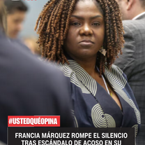 Francia Márquez rompe el silencio tras escándalo de acoso en su cartera 