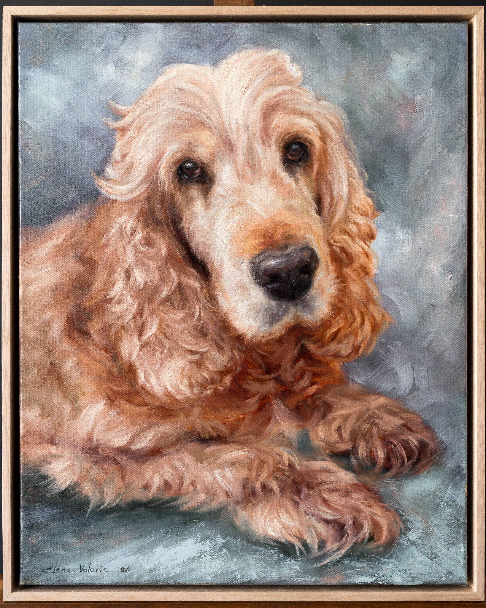 Ruby the Warrior Princess: Legacy English Cocker Spaniel Oil Portrait
