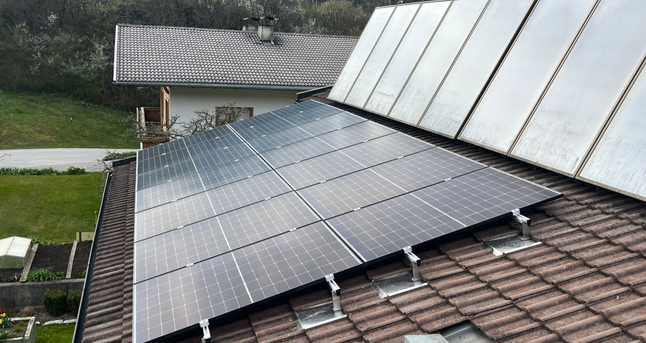 Photovoltaik auf Einfamilienhaus