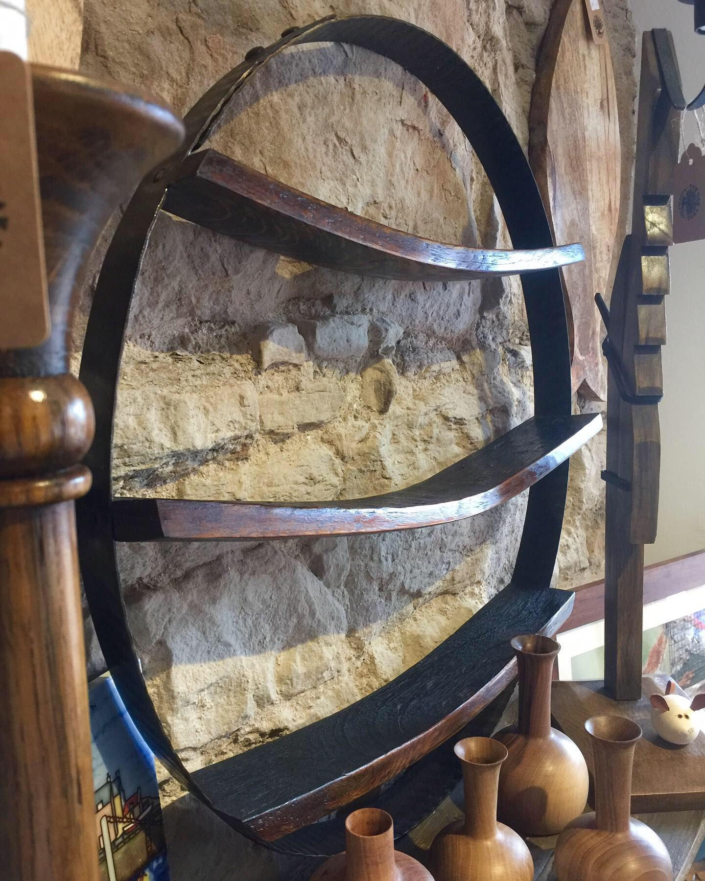 WHISKY BARREL SHELF