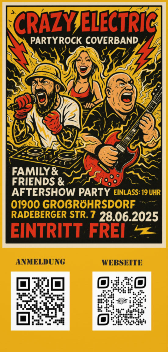 Crazy Electric Family and Friends – 28.06.25, Großröhrsdorf