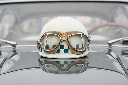 Casco y gafas