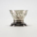 svejfet danish curved design silver tea strainer holder stand drip tray antique vintage rococo style egg cup 830s mid-century