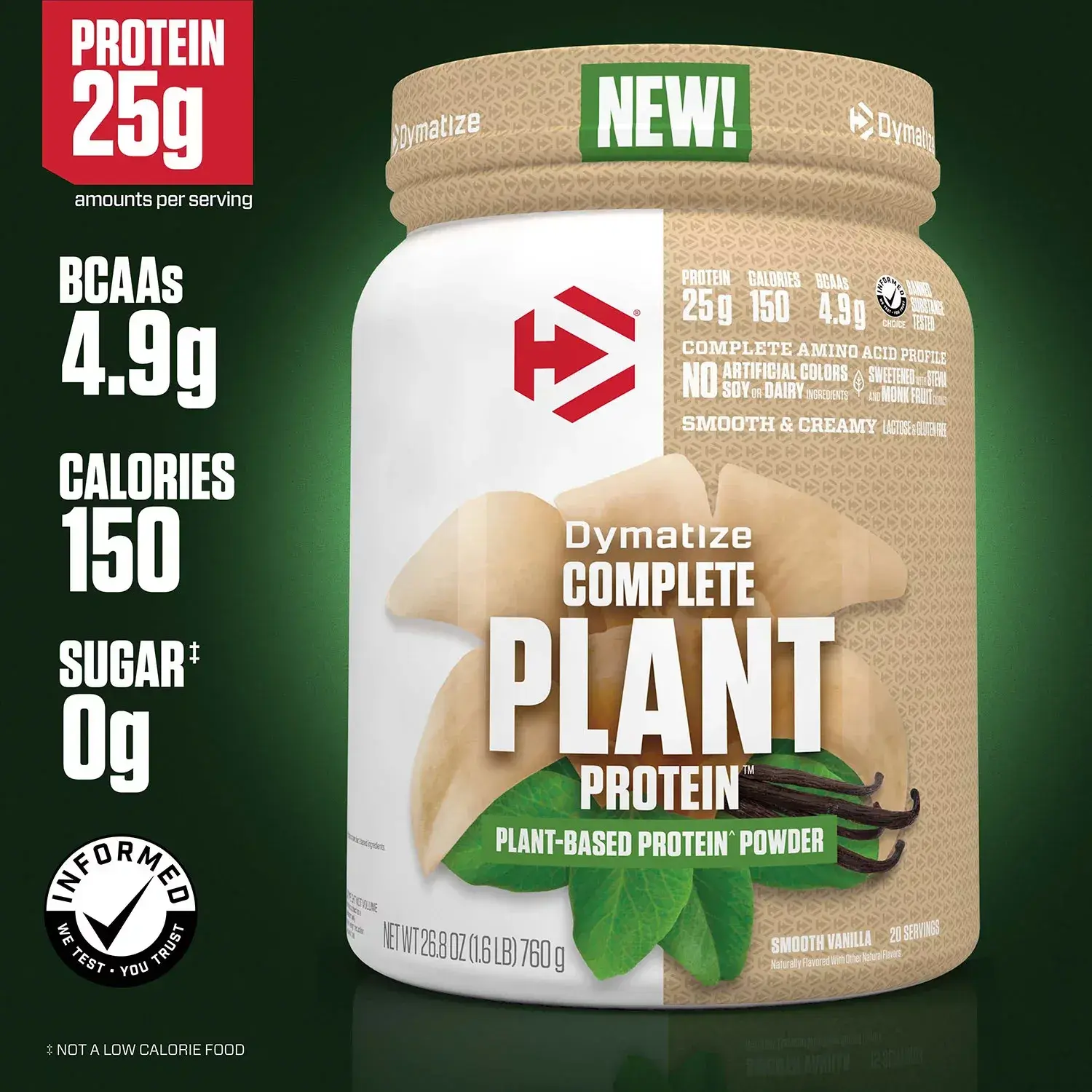 Dymatize Complete Plant Protein Powder (Vanilla)