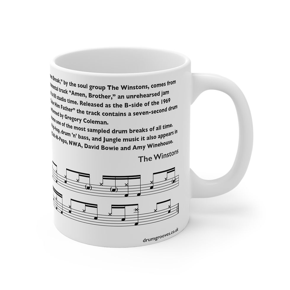 Thumbnail: The Winstons - The Amen Break - Mug 11oz -  QR Code for Instant Playback