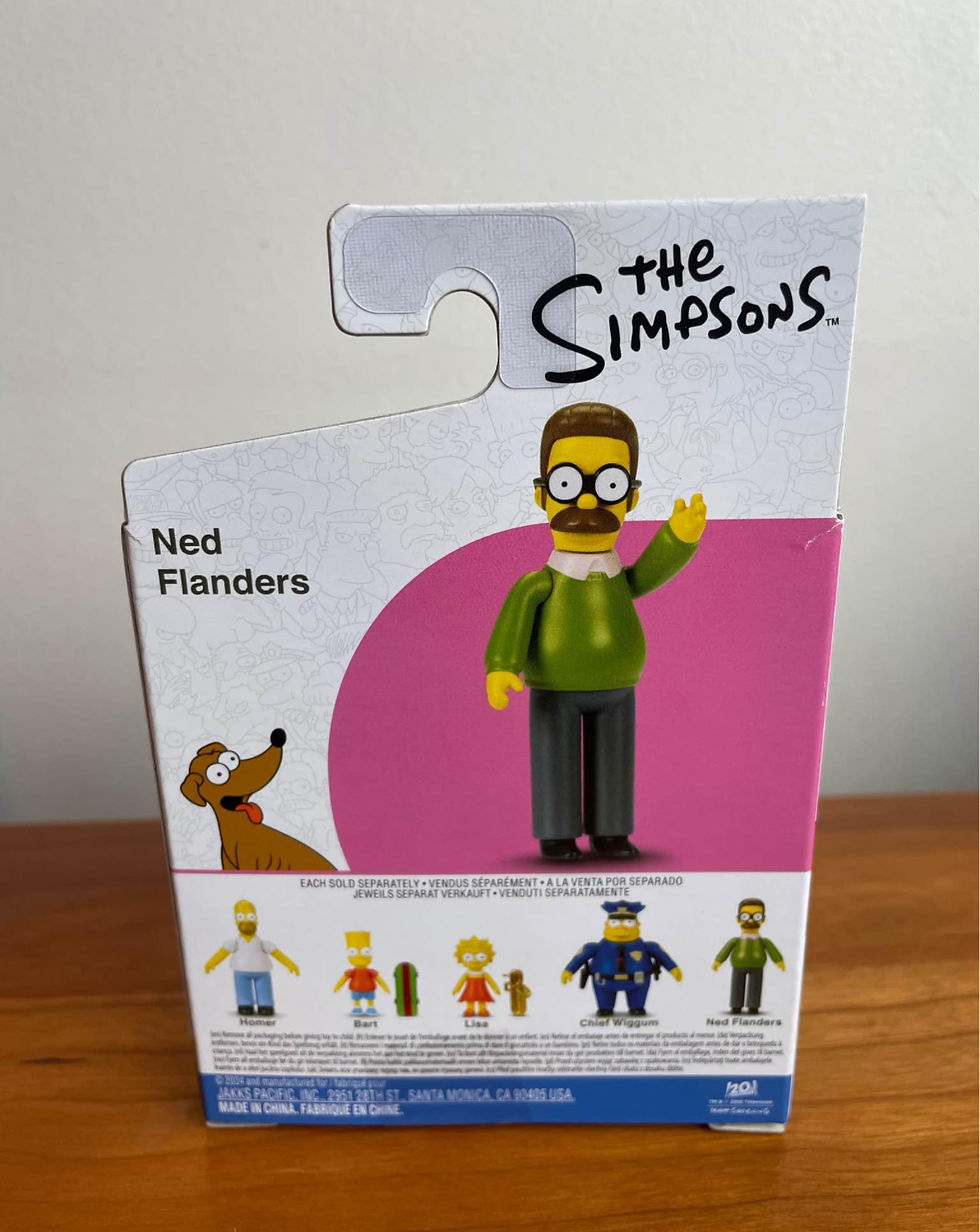 Thumbnail: 2024 Jakks Pacific Action The Simpsons Ned Flanders Figure New 2.5” New Release