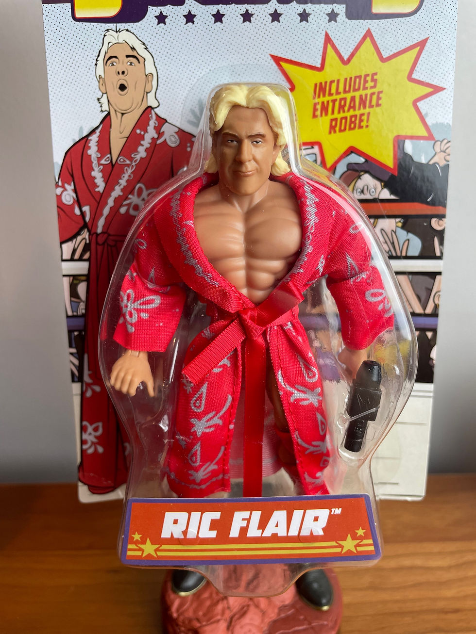 Thumbnail: WWE Superstars Ric Flair Legends Retro Series #1 Figure Walmart Exclusive UNPUNC