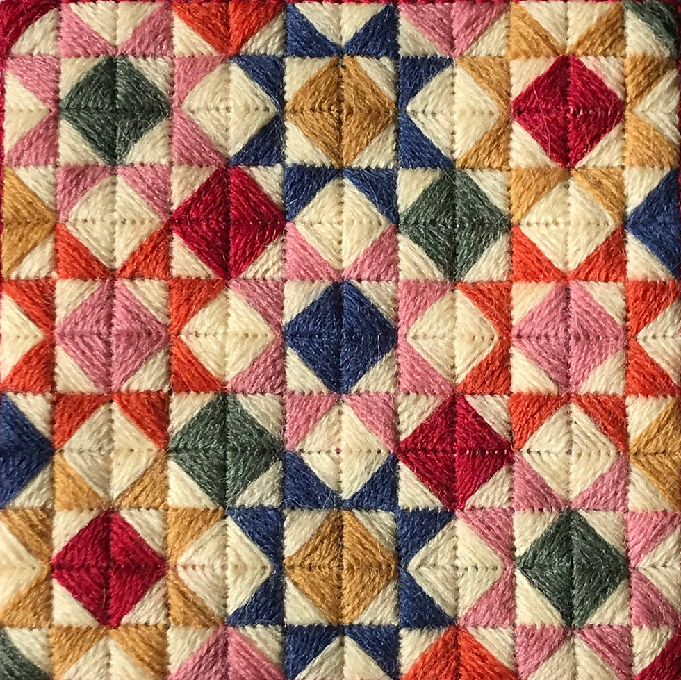 Thumbnail: Needlepoint / Tapestry Pincushion Kit: Quilt Design