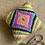 Thumbnail: Bargello Needlepoint Tapestry Pincushion Kit: Rainbow