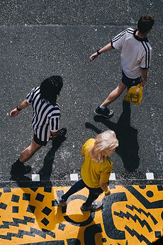 Top View of People Walking