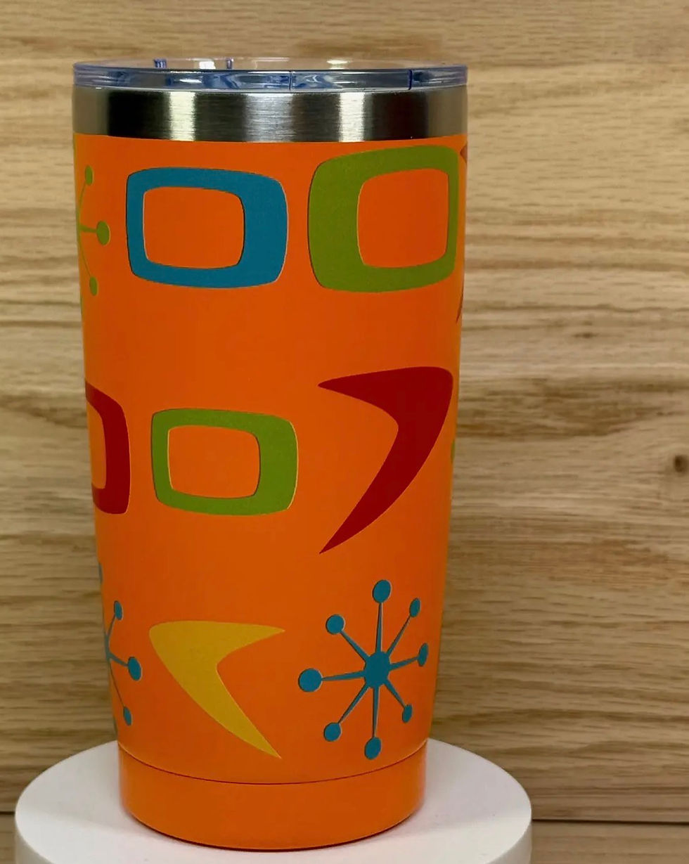 Thumbnail: Astro Bettie Sputnik Travel Mug - Orange