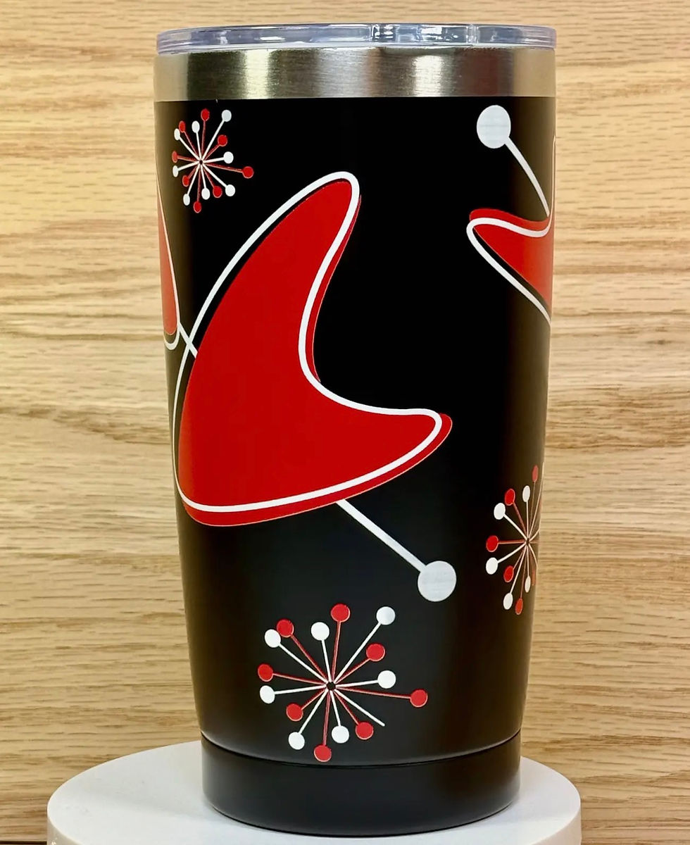 Thumbnail: Astro Bettie Sputnik Travel Mug - Black