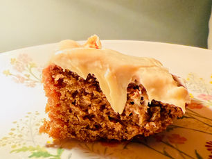 Oatmeal cake with buttercream frosting