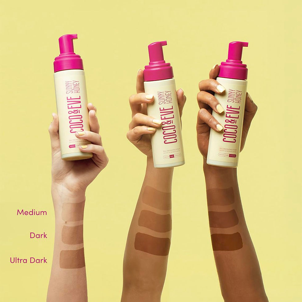 Thumbnail: Coco & Eve Self Tanner Mousse Kit - (Medium) All Natural Sunless Instant Self T