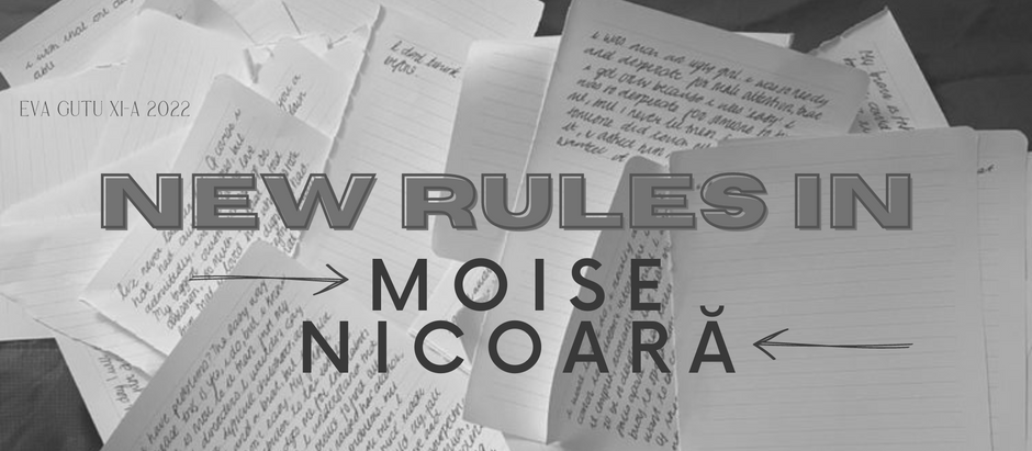 New “Rules” in Moise Nicoară
