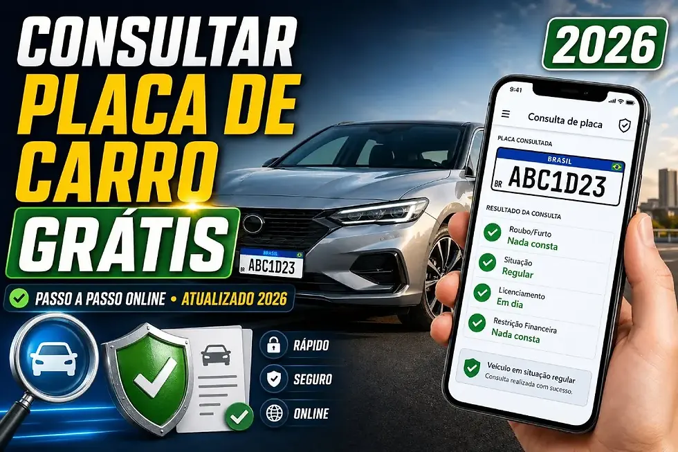 Consultar veículo pela placa grátis sem renavam