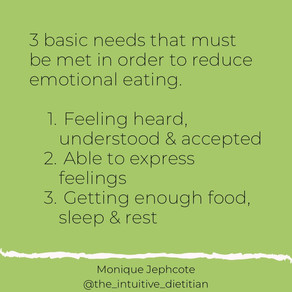 Basic needs and emotional eating