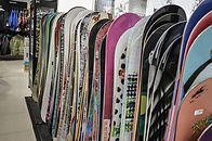 Stack of Snowboards