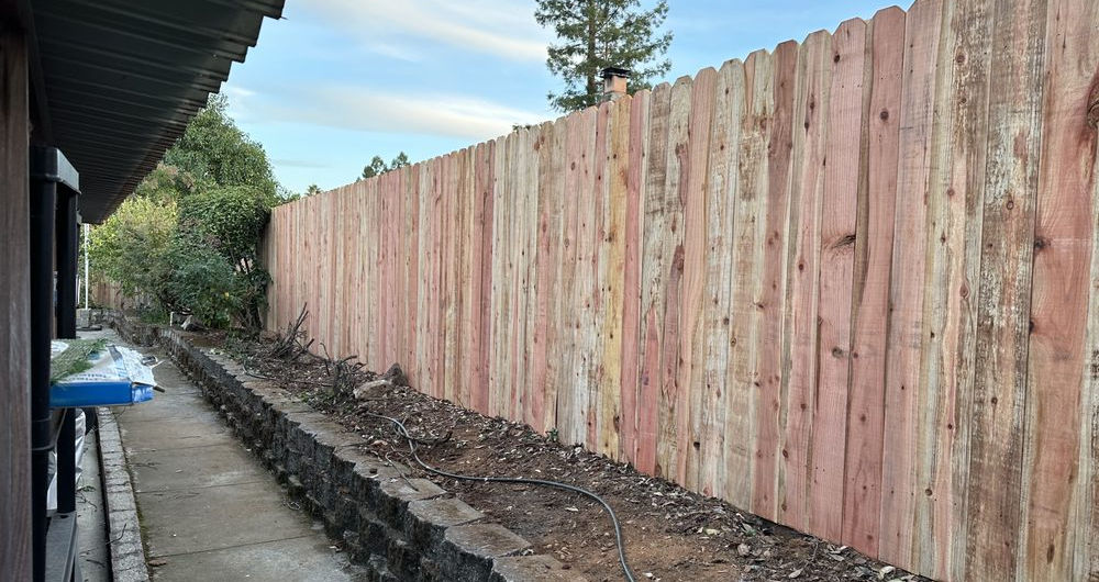 Dog Eared Fence Installation