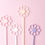 Thumbnail: Set of 4- Cut Out Daisy Flower Drink Stirrers