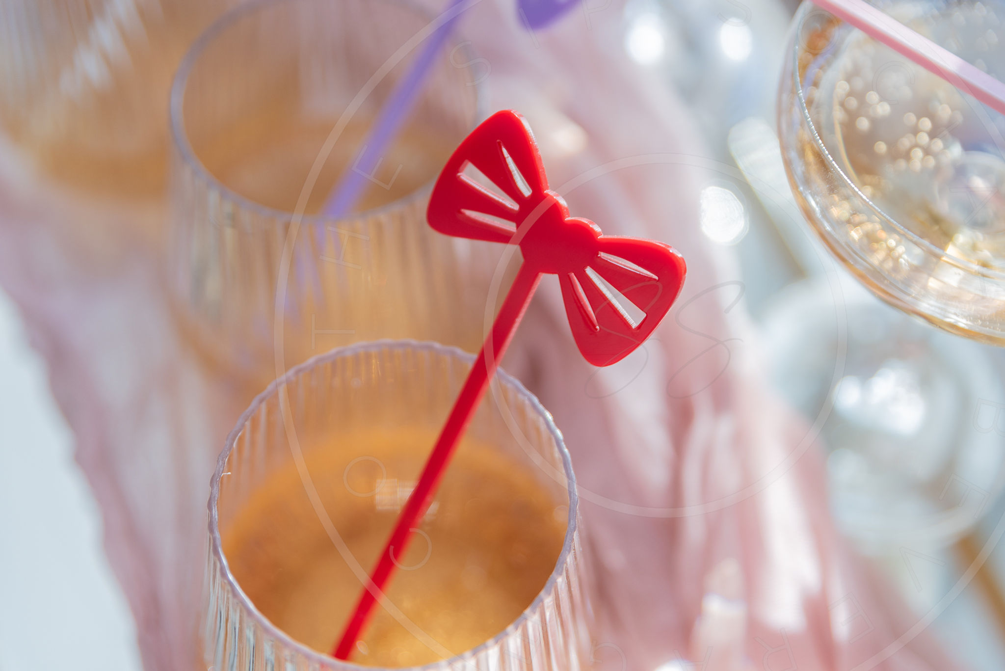 Heart Bow Drink Stirrers