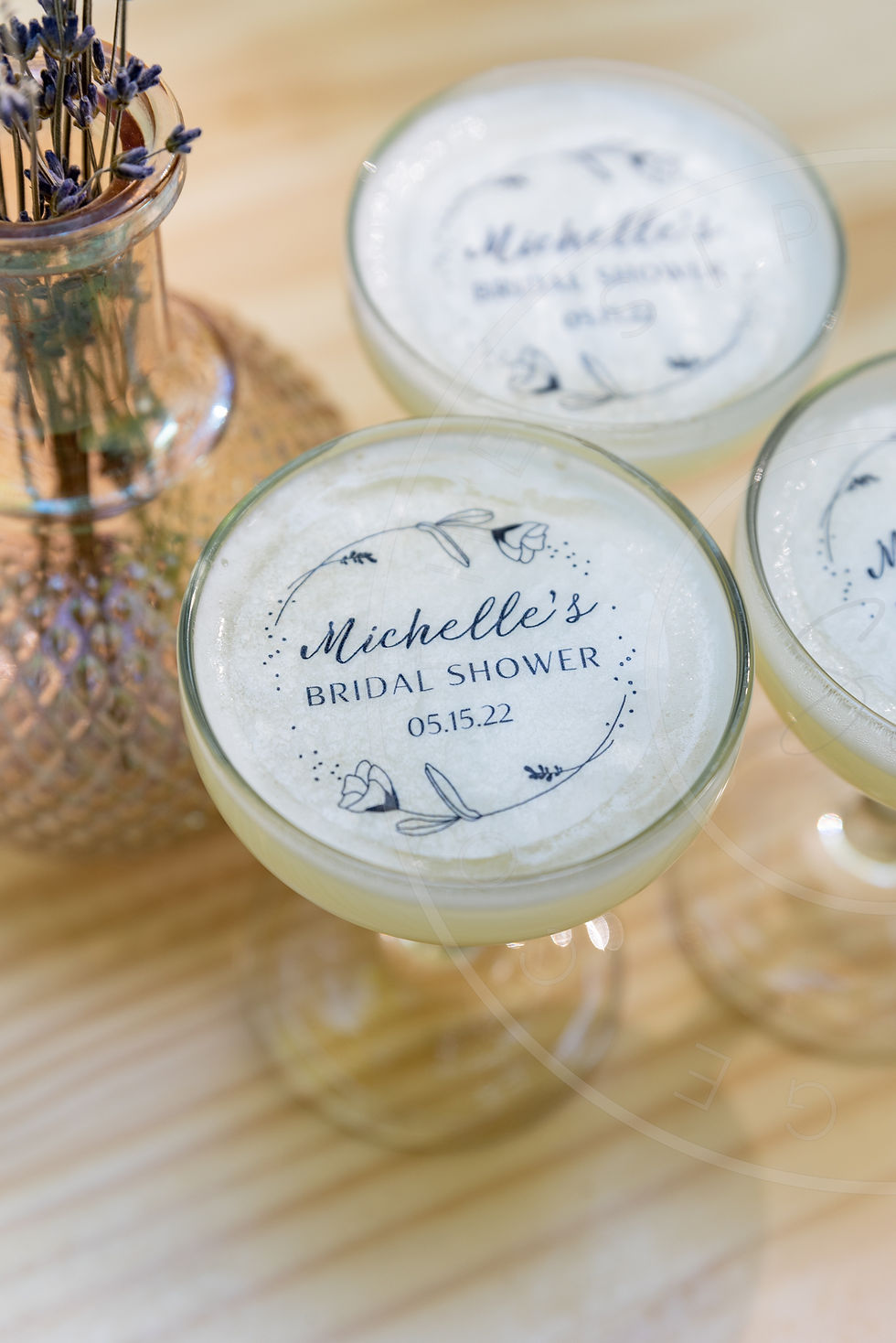 Bridal Shower Floral Wreath Cocktail Topper