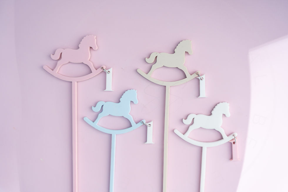 Thumbnail: Rocking Horse Charm Drink stirrer