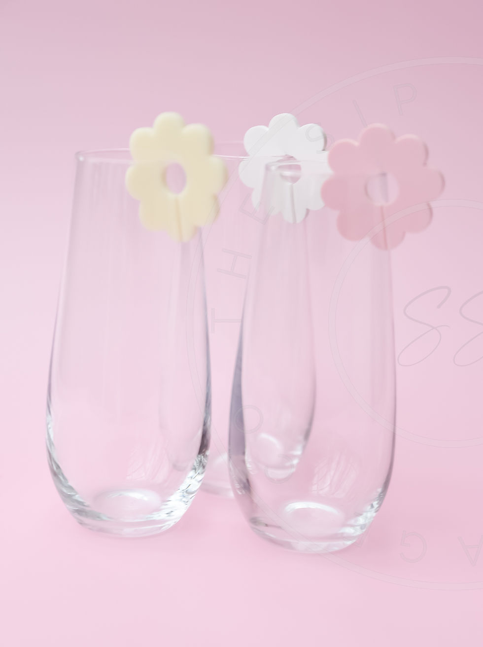 Thumbnail: Small Daisy Champagne Drink Tags